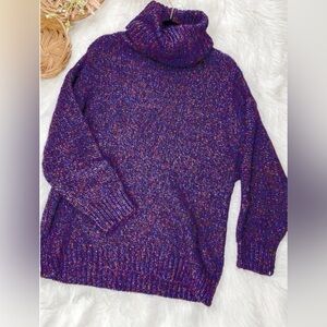 ZARA | Metallic Turtleneck Sweater